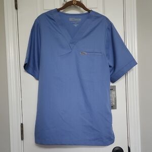 NWT Grey's Anatomy Blue Unisex One Pocket Scrub Top Size XS​​​